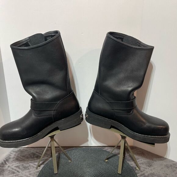 Harley Davidson Steel Toe 91137 ST Mega Conductor Boots Black Size 11.5 Men NWOT - Picture 4 of 16